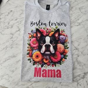 Boston terrier mom shirt dog mom cute popular floral spring